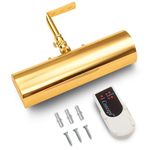 Concept Lighting 201L Cordless Remote Control LED Picture Light Polished Brass, Small