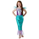 Rubie's 640716L Official Disney Princess Ariel Gem Costume, Girls, Large 7-8 Years, Height 128 cm