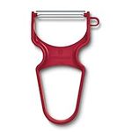 Victorinox Rapid Peeler, Straight Cut, Extra Sharp, Pendulum Blade, Robust Plastic Handle, for Left and Right Handed Users