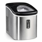 Cooks Professional 14KG Ice Maker Machine with Scoop | Countertop Ice Cube Maker for Home, Kitchen, Bar | Large Capacity 2.2L Water Tank | Quick and Easy with 2 Ice Size Options | No Plumbing | Silver