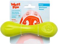 WEST PAW Zogoflex Hurley Dog Bone Chew Toy – Floatable Pet Toys for Aggressive Chewers, Catch, Fetch – Bright-Colored Bones for Dogs – Recyclable, Dishwasher-Safe, Non-Toxic, Small, Granny Smith