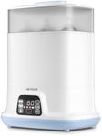 HEYAXA Baby Bottle Steri-lizer and Dryer, Electric Steamer for Baby Bottles, Safe and Reliable, Universal Fit for All Baby Items, Bottles, Breast Pump, LED Touch Screen, Auto Shut-Off