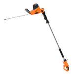 GARCARE Corded Pole Hedge Trimmer 4.8-Amp with 18-Inch Laser Cutting Blade, Blade Cover Included