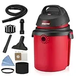 Shop-Vac 4 Gallon 4.0 Peak HP Wet/Dry Vacuum, Portable Compact Shop Vacuum with Tool Holder, Wall Bracket & Attachments, Ideal for Home, Jobsite, Garage, Car & Workshop. 5890470