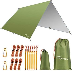 RYACO Toldo de Refugio Impermeable 3M*3M, Hamaca Tienda de campaña, portátil, Ligera, Impermeable, Refugio para Camping, Senderismo, Mochila (Ejercito Verde)