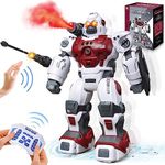 VATOS Robot for Kids Adults, Rechargeable Remote Control Robot Toy, Gesture Control Programmable RC Robot with LED Eyes Music Dance Walk Robot Toy for 3+ Toddlers Boys Girls Xmas Gifts
