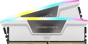 CORSAIR Vengeance RGB DDR5 RAM 32GB (2x16GB) 6000MHz CL36 Intel XMP iCUE Compatible Computer Memory - White (CMH32GX5M2E6000C36W)