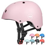 XJD Kids Helmet Toddlers Bike Helmet Age 3-13 Years Adjustable Skateboard Helmet for Cycle BMX Scooter Roller Skating for Children Boys/Girls (Pink Purple, Small)