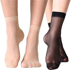 Adorazone 4 Pairs of Super-Thin Skinny Multi Ankle High Socks for Girls
