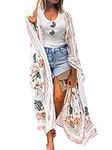Flowy Long Floral Kimono Cover Up T