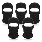 NITAIUN 5 Pcs Balaclava Ski Face Mask Windproof Face Mask Silk Full Face Balaclavas Men/Women Multifunctional Headwear for Ski Motorcycle Cycling Breathable Lightweight (5 Pcs)