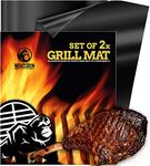 Mountain Grillers BBQ Grill Mat Non Stick - Heavy Duty BBQ Grilling Mats for Gas Grill or Charcoal - BBQ accessories Nonstick silicone heat proof mat Grill Mats for Easy Use - Reusable Set of 2