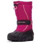 SOREL Youth Unisex Youth Flurry Boots - Deep Blush, Tropic Pink - Size 7