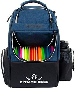 Dynamic Discs Trooper Disc Golf Backpack | Frisbee Disc Golf Bag with 18+ Disc Capacity | Introductory Disc Golf Backpack | Lightweight and Durable (Midnight Blue)