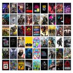 CodersParadise Pack of 54 Gaming Aesthetic Wall Collage Kit Posters - 4 x 6 Inches Posters for Wall Decoration - Wall Art For Bedroom, Office, Living room, Dorm room - Glue Dots Included