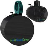 Two Extra Large Black Marine Wakeboard Tower Pod Speaker Covers - Fits Large Round Boat Speakers - Cover Dimensions: H 14" x W 14" x D 12.8" - Please Check Dimensions Before Ordering