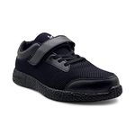 KazarMax Boys and Girls Black Lightweight | Formal | Casual | School Shoes -7 UK