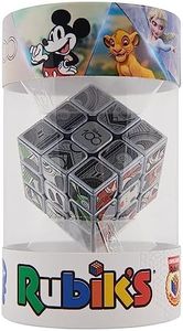 Rubik’s Cube, Disney 100th Anniversary Metallic Platinum 3x3 Cube | Fidget Toys Adults| Mickey Mouse Toys | Disney Toys for Adults & Kids Ages 8+