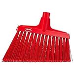 Vikan 29164 Flagged, Soft Angled Broom Red