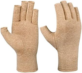 MOMISY Arthritis Gloves Women Men Hand Fingerless for Typing Wirting Dailywork-1 Pair