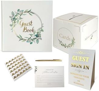 Arciia Wedding Guest Book - Wedding Registry items for Sign, Baby Shower Guest Book, Good as Guest Book Wedding Reception, to be used as Wedding Scrapbook and Guestbook for Birthday Party.