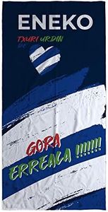 LolaPix Toalla Real. Toallas Personalizadas. Toallas de Futbol con Nombre. Toalla de Playa de tu Equipo. Regalos Personalizados con Nombre. Varios diseños y tamaños.