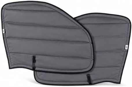 VANLUSIS Magnetic Insulated Front Door Window Covers (Pair) for 2014–2026 RAM ProMaster Vans, Blackout Privacy Sun Shades for Stealth Camping – Dark Gray