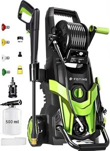 2026NEW Pressure Power Washer 4500PSI with 4 Quick Connect Nozzles, Inlet Hose & Filter, Foam Cannon for Cars/Fences/Driveways/Patios/Home Cleaning,28" X 13" X 13"
