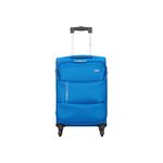 VIP Widget Durable Polyester Soft Sided Cabin Luggage Spinner Wheels with Quick Access Front Pockets (Cabin, 58cm, Blue)