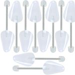 Incutex 5 pairs of women shoe trees suitable for UK shoe sizes 2/3/4/5, plastic shoe shaper, shoe former for women's footwear sneakers, mocassins, loafers, flats (not for boots!), transparent