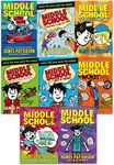 James Patterson Middle School Collection 8 Books Set (Middle School Save Rafe, Middle School Ultimate Showdown, Middle School How I Survived Bullies Broccoli Shake Hill, My Brother is a Big Fat Liar, Get Me Out of Here, Middle School The Worst Years of My Life, Just My Rotten Luck, Dogs Best Friend)