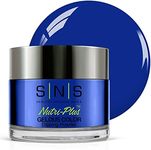 SNS Nail Dip Powder, Color Dipping Powder - Blue Razz (Blue), CS101 - Long-Lasting Nail Color Lasts 14 Days - Low-Odor & No UV Lamp Needed - 1 oz.