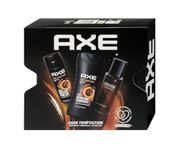 Axe Dark Temptation Gift Set with Body Spray, Shower Gel and Aftershave (150 ml + 250 ml + 100 ml) 1 Piece