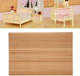 Dollhouse Wood Floorboard, 1:12 Miniature Simple Elegant Wood Strip Flooring Doll House Decoration Accessory for Kids