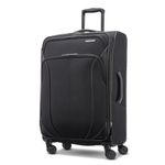 American Tourister 4 Kix 2.0 Softside Expandable Luggage with Spinners, Black, 28 Spinner, 4 Kix 2.0 Softside Expandable Luggage with Spinners