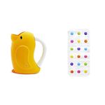 Munchkin Duckling Bath Rinser (38220) | Dandy Dots Bath Mat (3+ years)