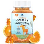 Physis Kids Vitamins & Omega 3 Gummies | Toddler Vitamins Age 2+ | Immunity Development Cognition | Children’s Multivitamins | Kids Gummies | 30 Natural Orange Soft Chews | Yum Gum Hero Tony Tall
