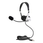 USB Stereo School Headset Headphones w/Boom Microphone Pack of 10