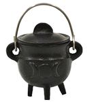 Small Triple Moon Cast Iron Cauldron by New Age