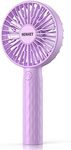 HonHey Handheld Fan, Super Mini Portable Fan with Rechargeable Battery Operated and 3 Adjustable Speed, Personal Hand Held Fan for Girls Women Kids Outdoor Travelling Indoor Office Home Eyelash Fan