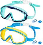 Freela Kids Goggles, Swim Goggles for Kids 3-15, Kids Toddler Goggles for Boys Girls 3-6, 4-7, 8-12, 6-14 Pool Water Beach Kids Child Swimming Goggles