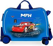 Disney Cars Rocket Racing Blue Kids Rolling Suitcase 50x38x20 cm Rigid ABS Combination Lock 34 Litre 2.1 Kg 4 Wheels Hand Luggage