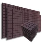 MMT Acoustix® 18pc | Turbo Acoustic Foam for Total Sound Absorption | Soundproofing Acoustic Panels for Wall & Ceiling | No Smell | Wine