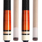 AKLOT Pool Cues,Set of 2 Pool 58" Cue Sticks Canadian Maple Wood Cue Stick for Professional Billiard Players 20oz…