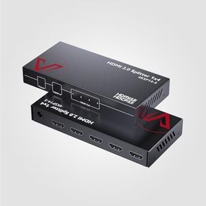 4K@60Hz/1080p@120Hz HDMI 2.0 Splitter 1 in 4 Out, Auto Downscaler with HDR10 &3D, 18Gbps Zero Latency, AV Access Gaming Splitter, Duplicate/Mirror Screens, HDCP 2.2, for Xbox PS5
