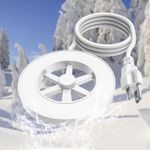 Bird Bath Heater for Outdoors in Winter,Water heater for chicken coop,70W Thermostatically Farm Trough Deicer.Heavy Duty Premium Cast Aluminum for Birdbath Farm Livestock Drinking Outdoors in Winter