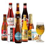 Belgium Craft Beer Mixed Case with Glass (8 Pack) - Beer Gifts for Men, Beer Gift Set, Birthday Beer, Craft Beer Gift Set, Beer Gifts, Lager Gift Set, World Beers, Beer Selection