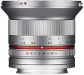 Samyang 1220506102 12 mm F2.0 Manual Focus Lens for Sony-E - Silver