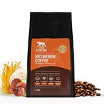 Lean Caffeine Mushroom Coffee Ground 412g - Mushroom Extract Lions Mane, Reishi Mushroom, Cordyceps & Agaricus Blazei Shroom Blend