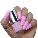 Debelle Gel Nail Polish Cherry Macaron (Powder Pink Nail Paint)|Non Uv - Glossy Finish |Chip Resistant | Seaweed Enriched Formula| Long Lasting|Cruelty And Toxic Free| 8Ml